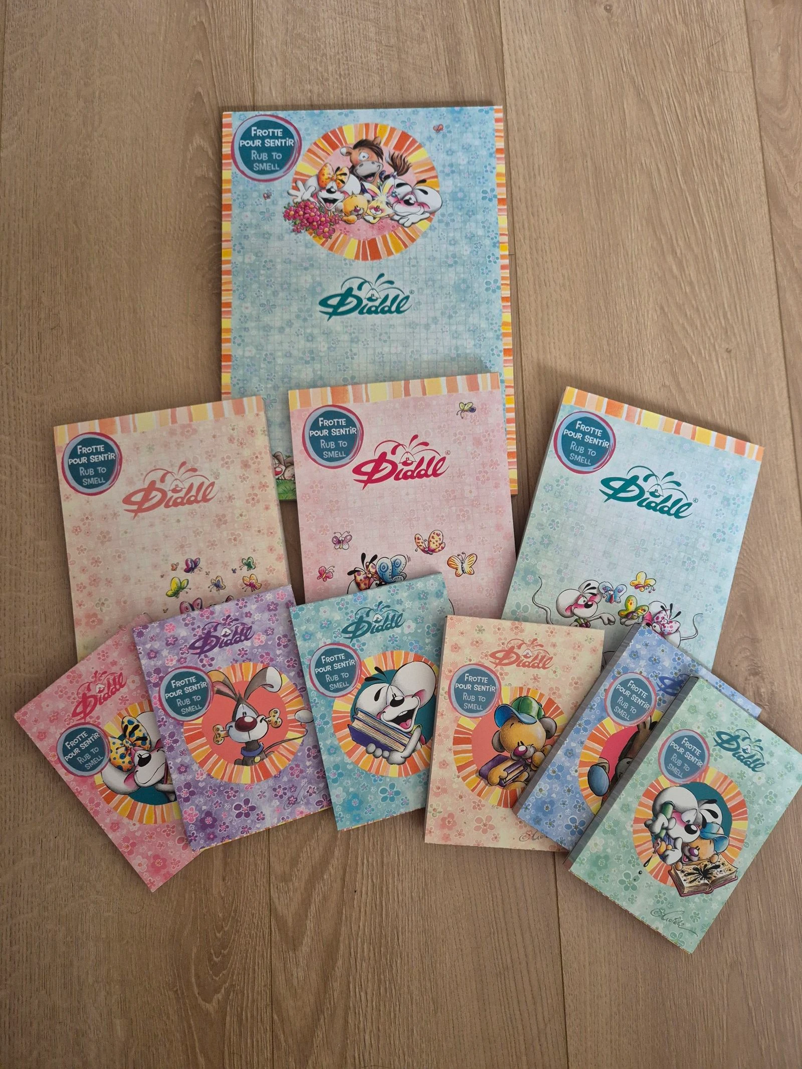 lot de 10 feuilles 